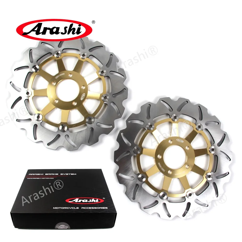 Arashi 1 пара полностью плавающих передних тормозных дисков с ЧПУ для мотоцикла KAWASAKI