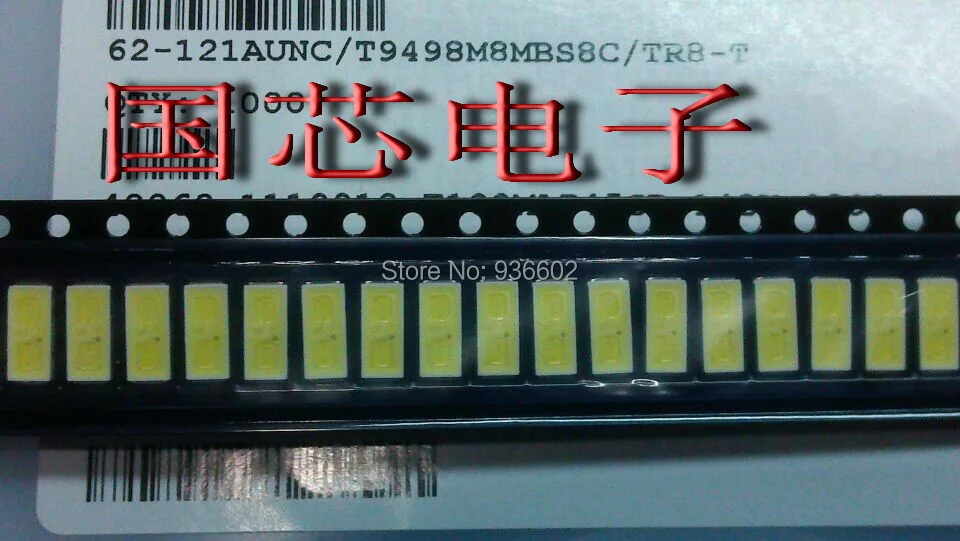 100 шт. подсветка для телевизора холодный белый свет 1 Вт 7030 6 в 90-лм |