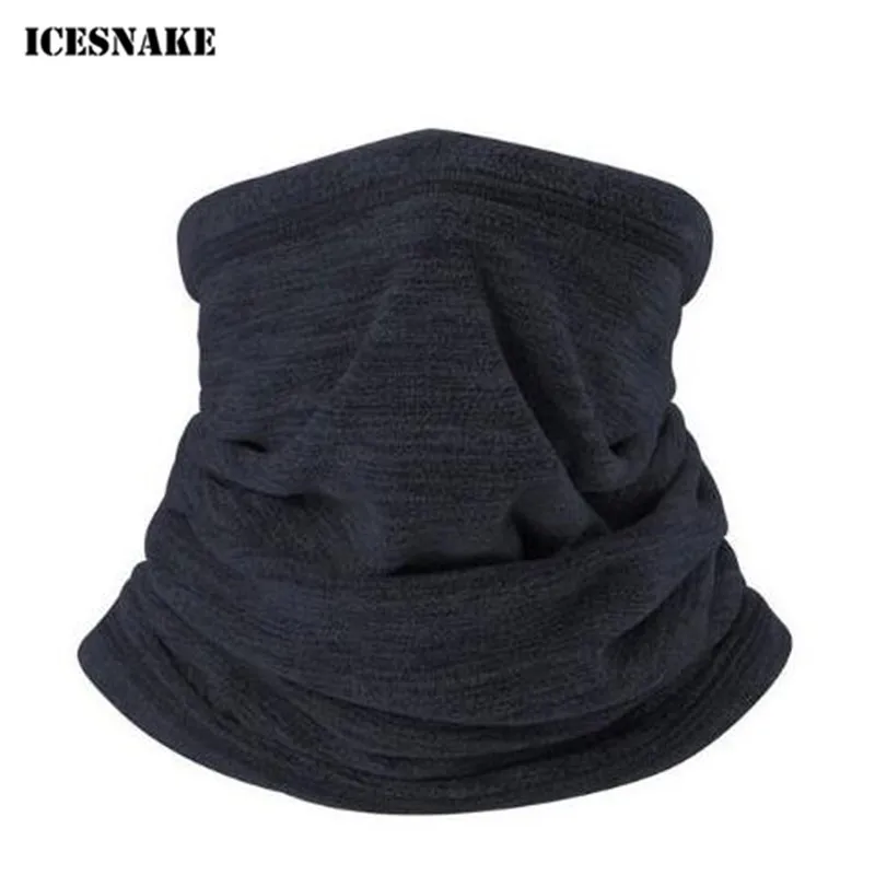 ICESNAKE Motorcycle Mask Motorbike Neck Warmer Winter Thermal Fleece Balaclava Hat Hood Moto Riding Black | Автомобили и