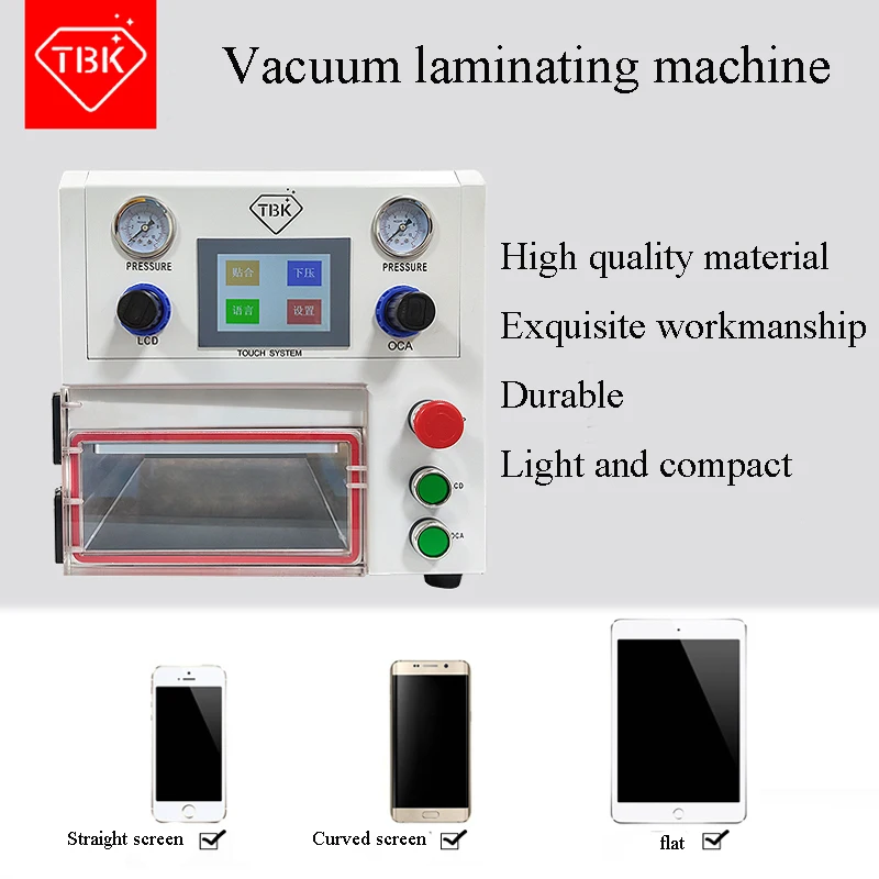 2019 New arrive 3 IN 1 TBK-108P OCA Lamination Machine Vacuum Laminating for curved screen and straight Pad | Инструменты