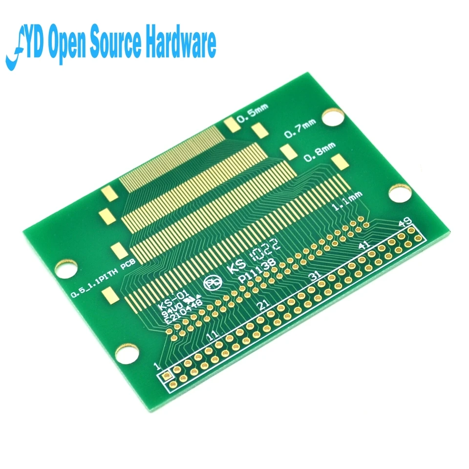 5pcs/lot FPC 50PIN DIP adapter board FFC turn 2.54 TFT LCD seat 1mm 0.5mm |