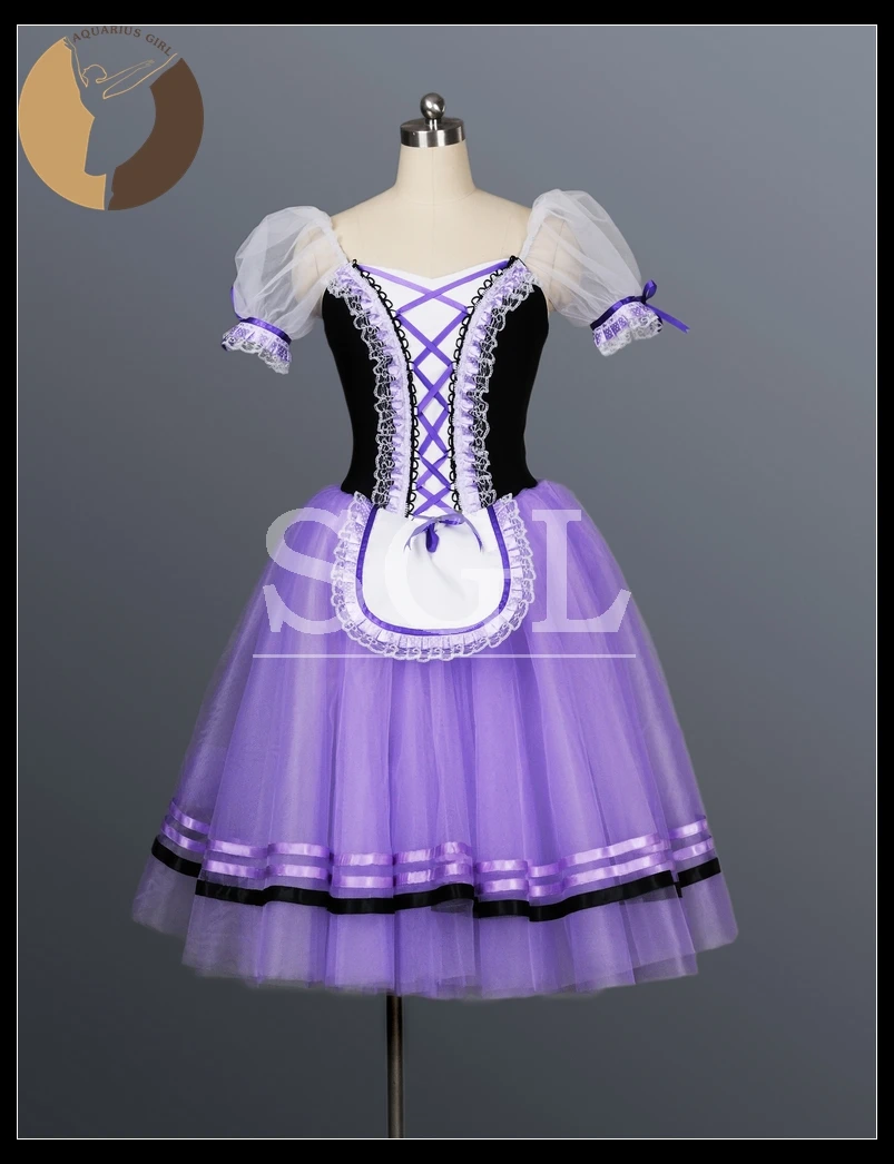 Бесплатная доставка длинное платье жизни фиолетового цвета для балета и