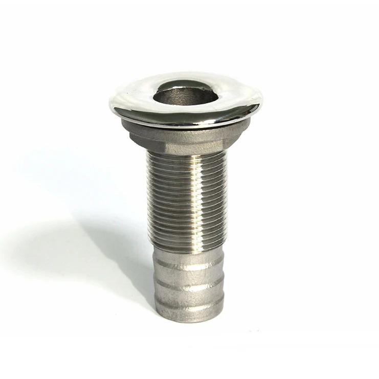 Штуцер для лодки сквозь корпус шланг с зазубриной слив морской яхты 316