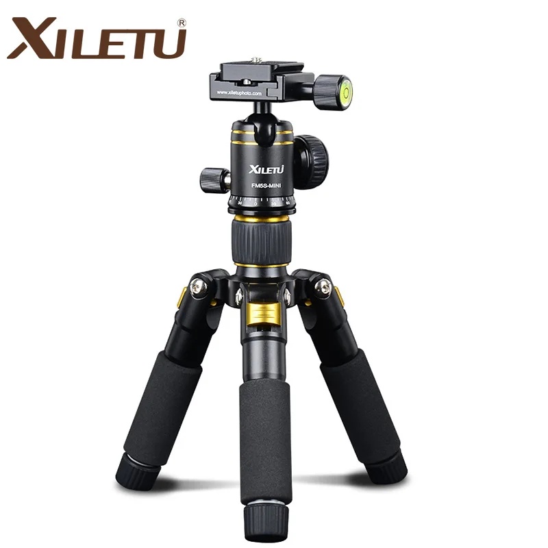 Легкий Настольный Штатив XILETU с шаровой головкой 360 градусов и защитной сумкой для