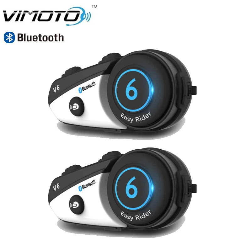 Мягкие наушники + мотоциклетный шлем Vimoto V6 Интерком Беспроводная bluetooth