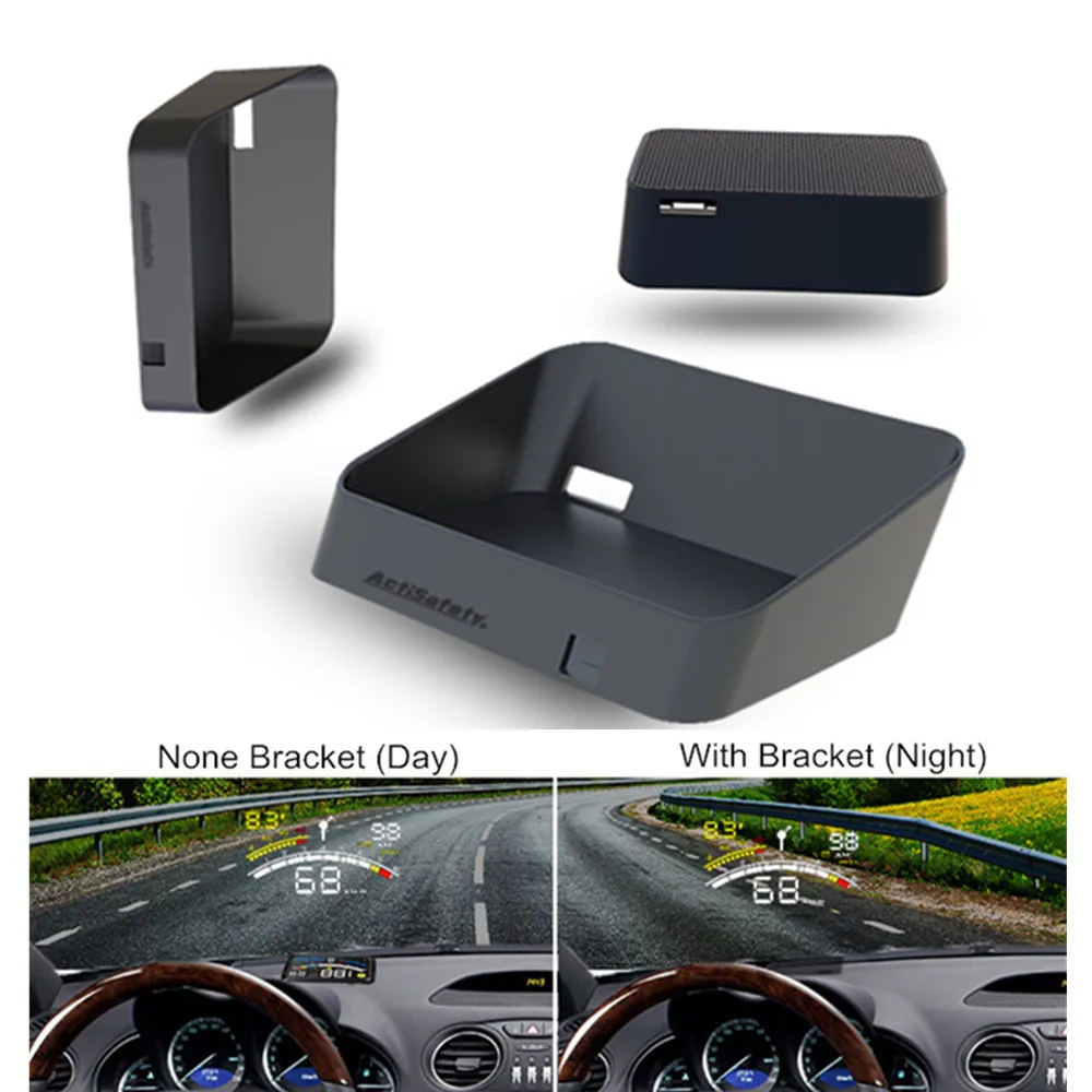 Автомобильный держатель HUD ActiSafety 5 дюйма кронштейн для подключения OBDII разъем OBD2