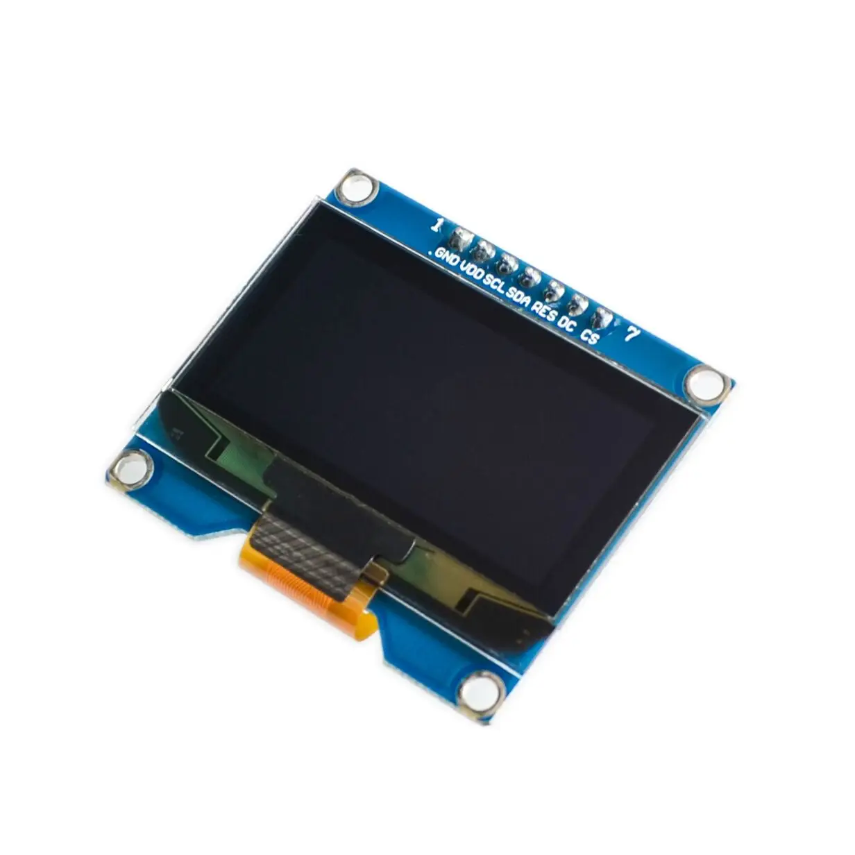Wholesale 1.54 inch 7PIN White OLED Screen Module SSD1309 Drive IC Compatible for SSD1306 IIC / SPI Interface 128*64 | Электронные