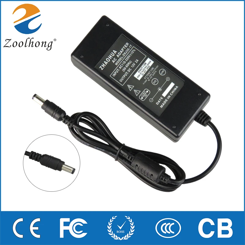 12V 2A 12V2A AC 100 V-240 V LED адаптер питания 5 5*2 блок для RGB 2835 полосы | Компьютеры и офис