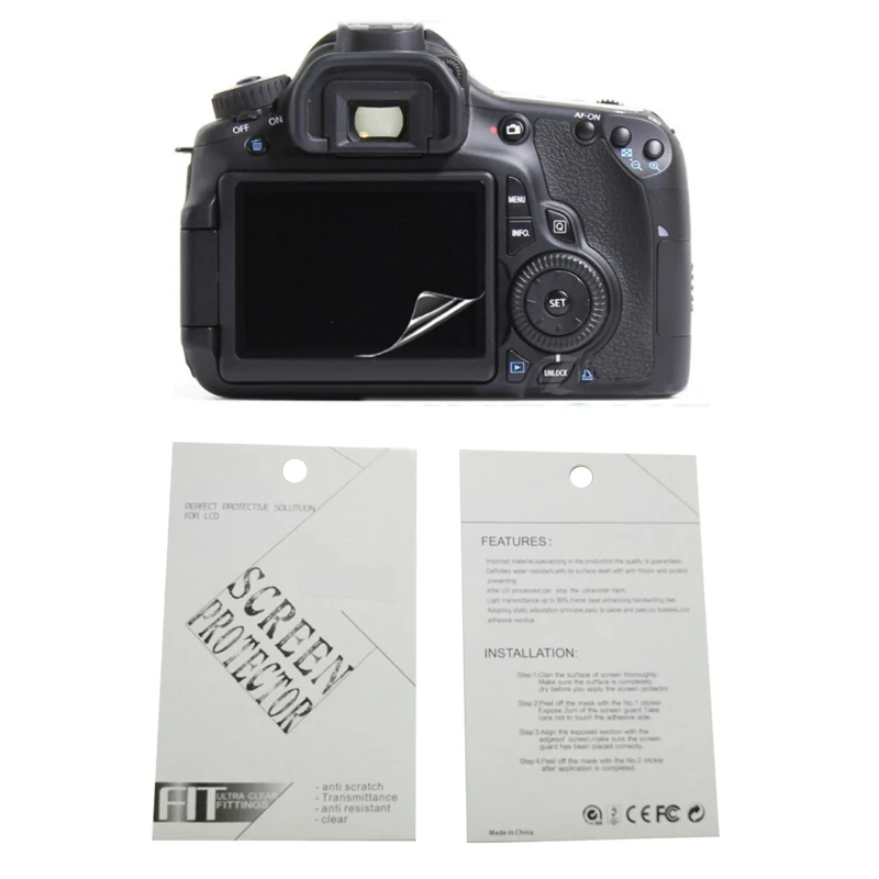 Мягкая защитная пленка для экрана камеры Canon 1DX MARK II 5D 6D 50D 60D 70D 77D 80D 200D Rebel T5 1200D Kiss X70