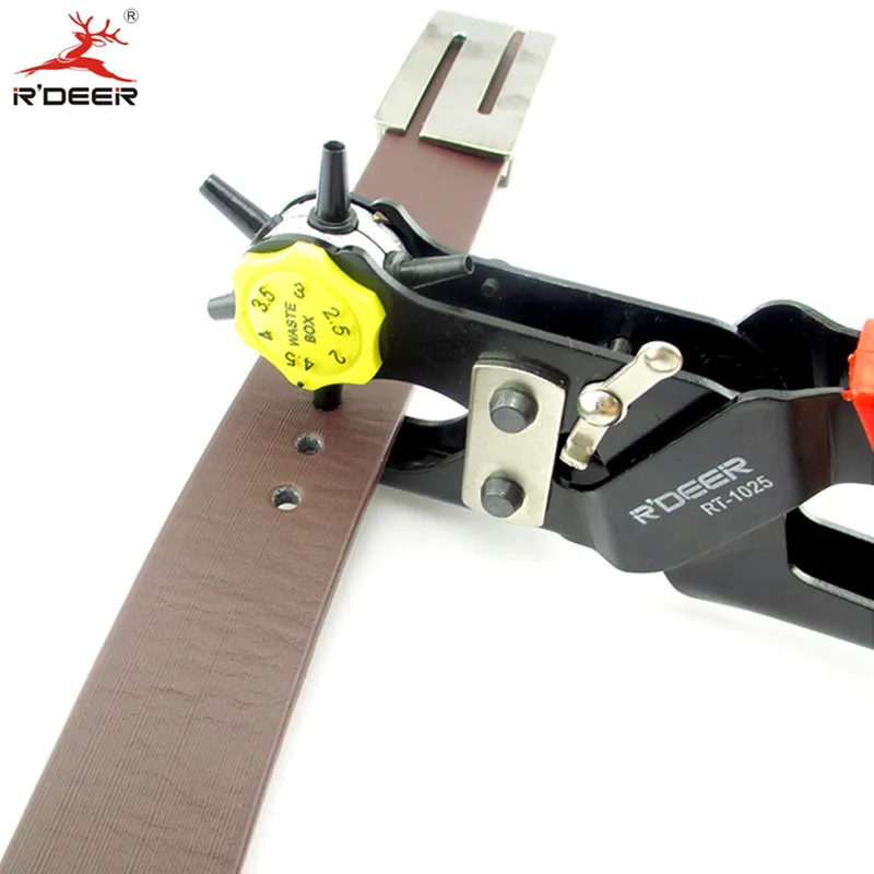 RDEER 9&quot Leather Punch Tool Press pliers 2/2.5/3/3.5/4/4.5mm Belt Hole | Pliers