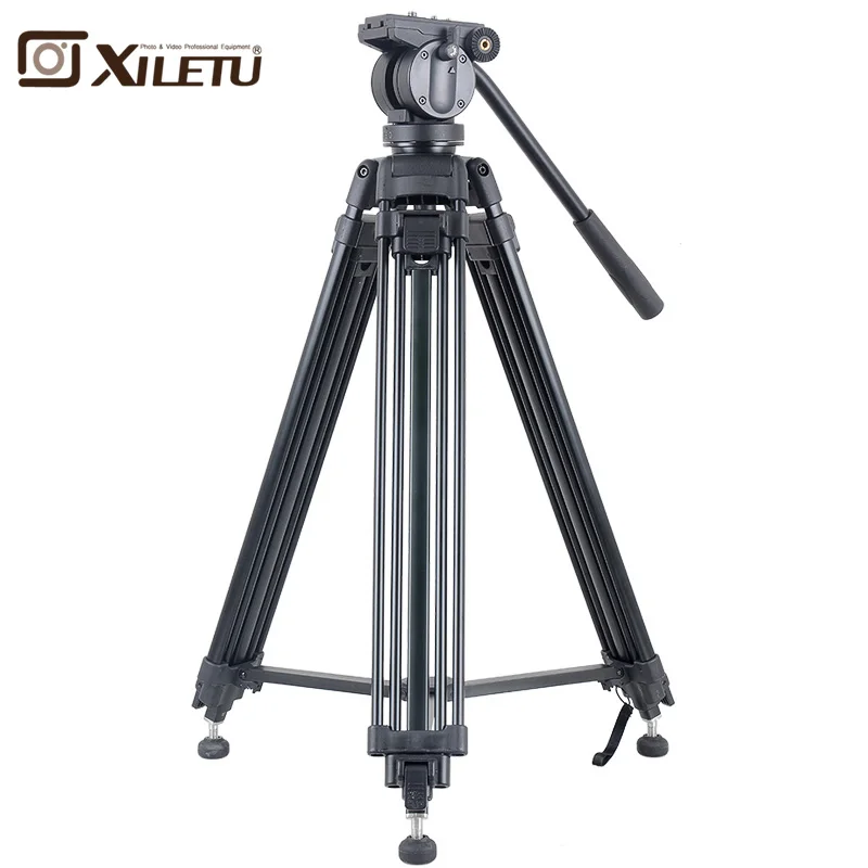 Xiletu XA193M Professional Radio Television Tripod&ampPanoramic Head Hydraulic Fluid Damping Herad For camcorder Video Camera |