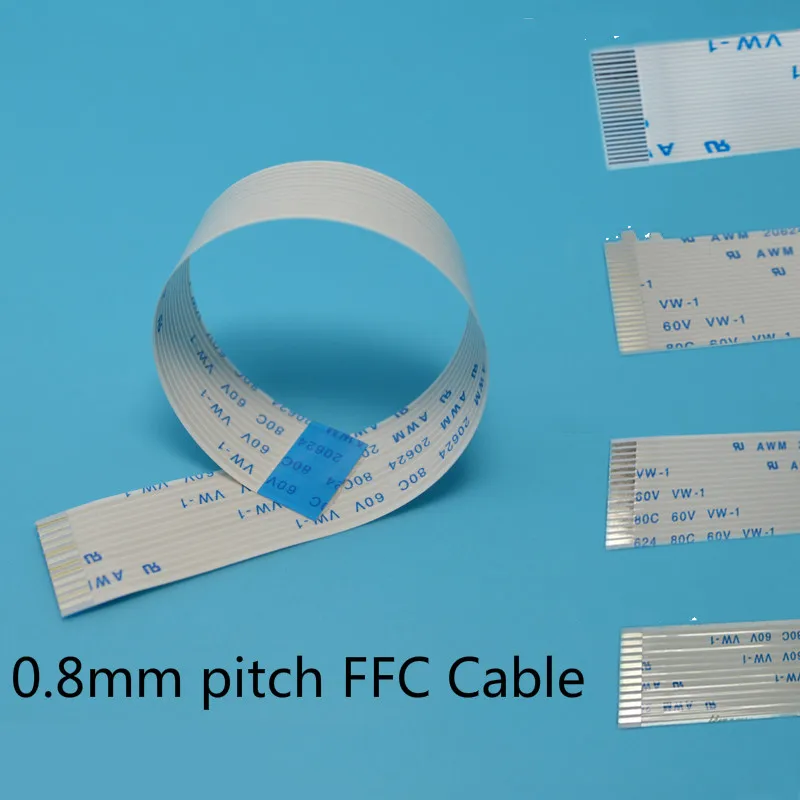 Гибкий плоский кабель ffc 0 8 мм шаг 150 длина 6 контактов/8 контактов/9 контактов/10