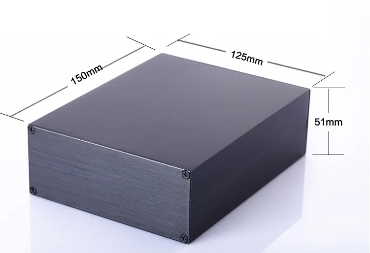 125*51*150 мм метр DIY электронные алюминиевые коробки корпуса diy