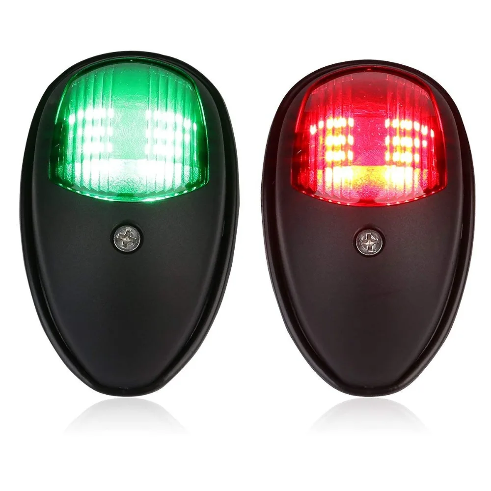 2 шт. черные светодиодные навигационные светильник ни для лодки 12 в пост.