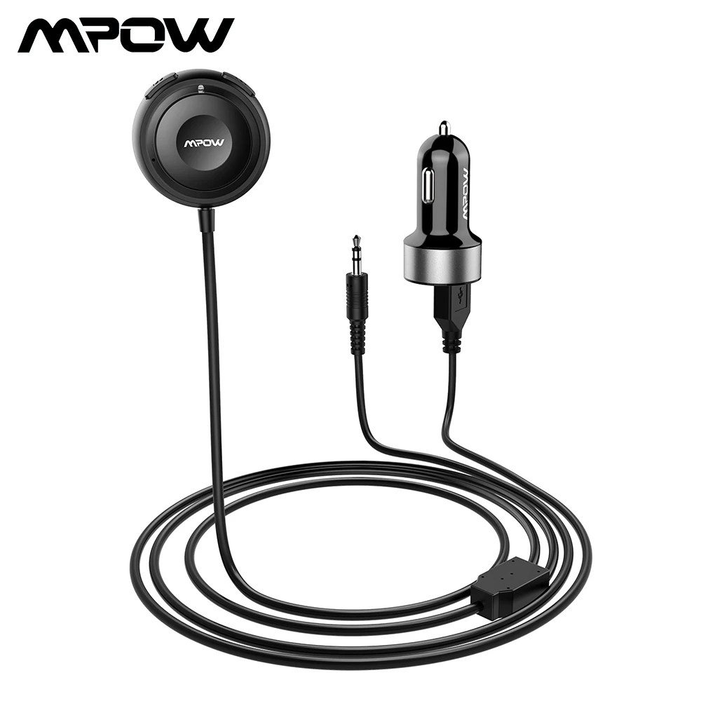 Mpow BH152A Bluetooth 4 1 приемник автомобильный комплект громкой связи с 2 USB Автомобильное