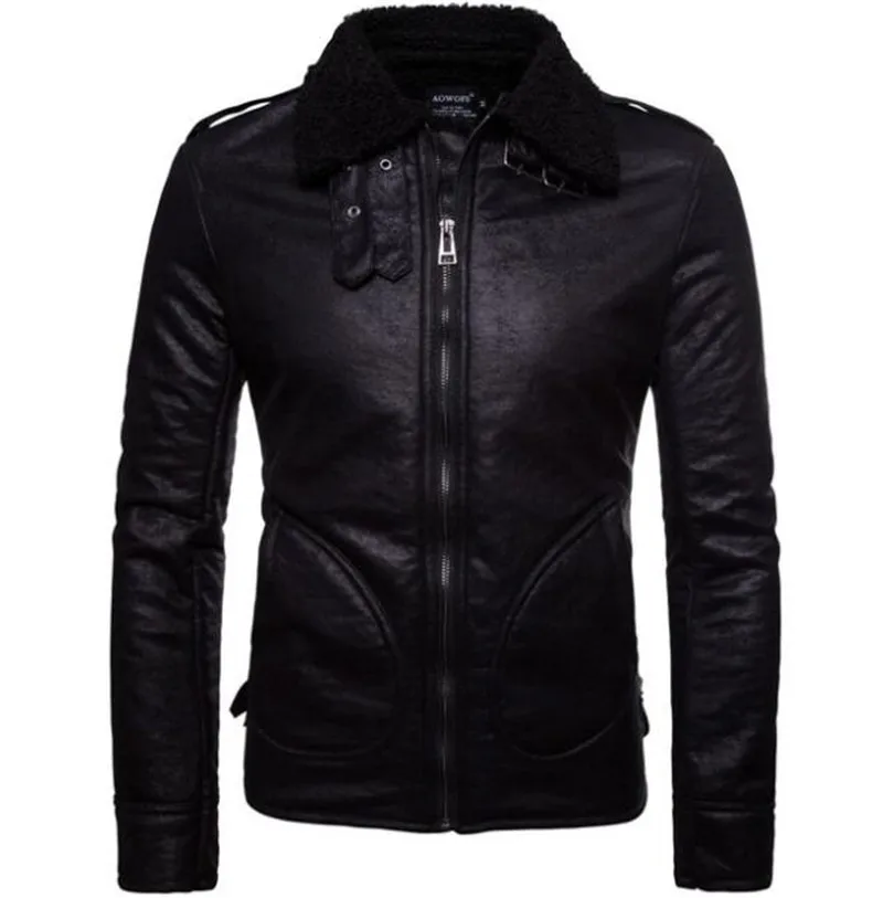 Мотоциклетная куртка в стиле ретро повседневная мотоциклетная из искусственной