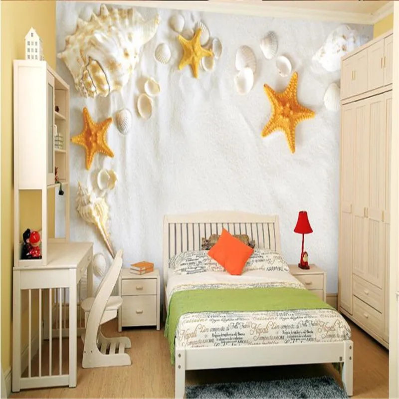 Обои beibehang блестящие Серебристые шелковые нетканые Бумажные 3D пейзаж ракушка