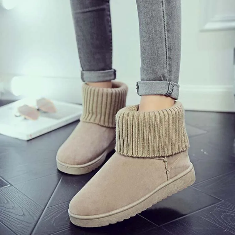 HEE GRAND/женские вязаные зимние ботильоны коллекция 2018 года однотонные