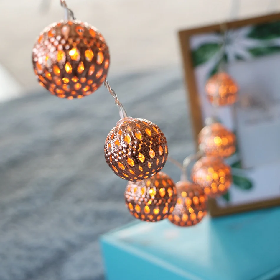 Светодио дный свет шнура с марокканской круглый шар висит декоративная Девушки