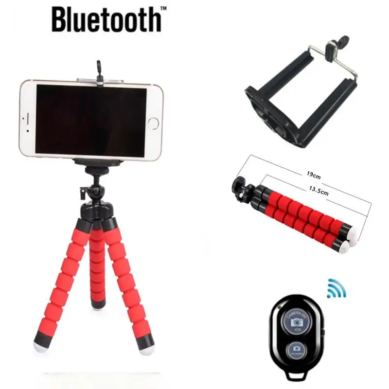 Мини штатив EastVita с гибкой губкой и осьминог крепление на подставке монопод +