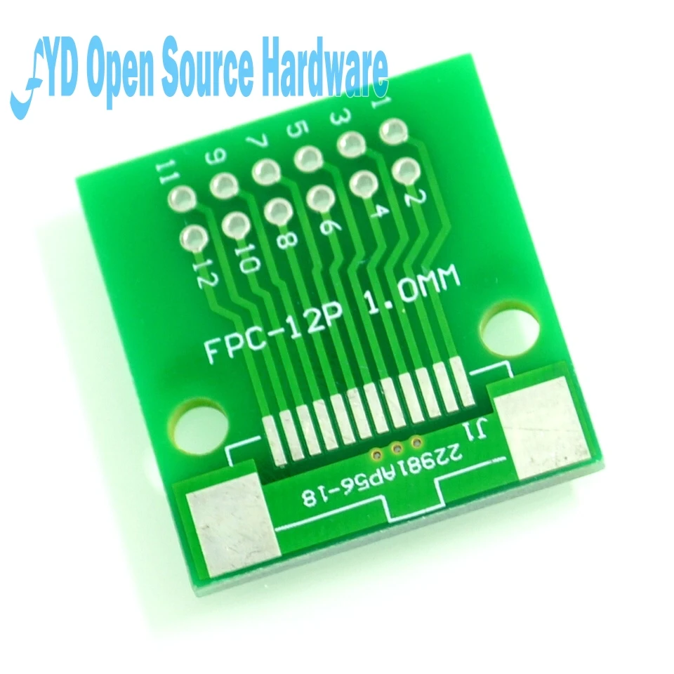 FPC 12-контактная плата адаптера FFC turn 2.54DIP TFT LCD seat 1 мм 0 5 10 шт./лот |