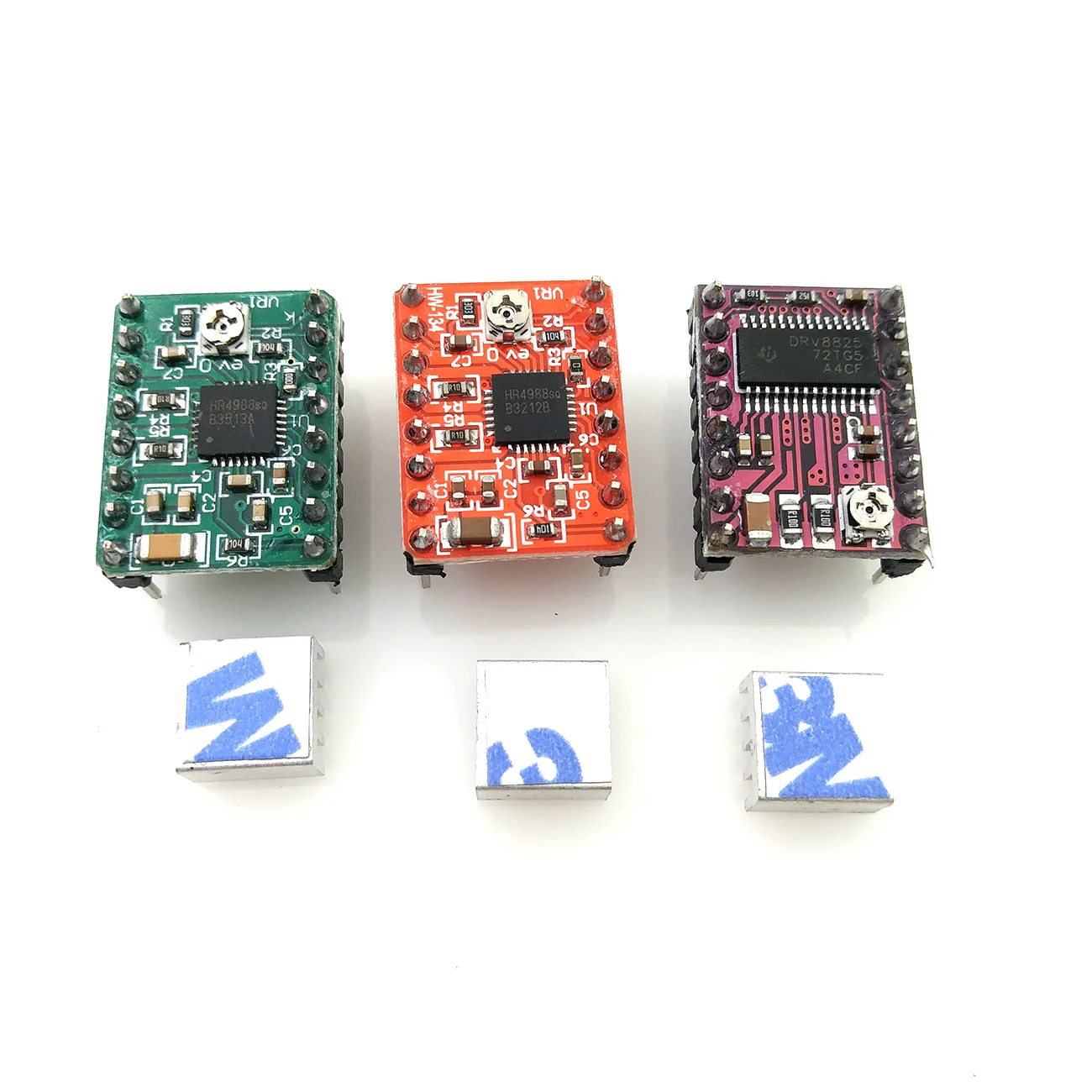 50 шт. детали для 3D-принтера Reprap A4988 DRV8825 модуль шагового двигателя с радиатором |