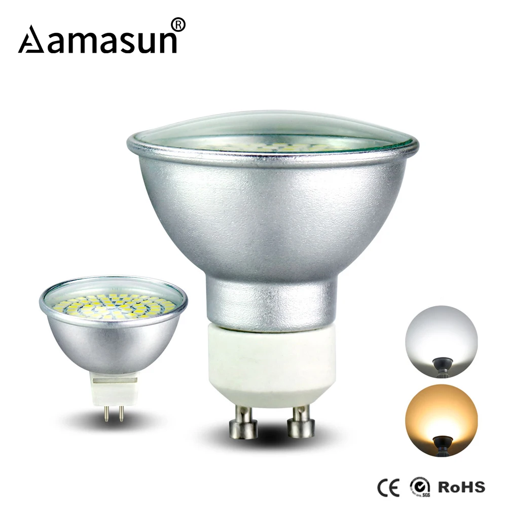 Светодиодный точечный светильник 220 В 110 GU10 MR16 светодиодный 12 36 54 72 s лампочка bombilas