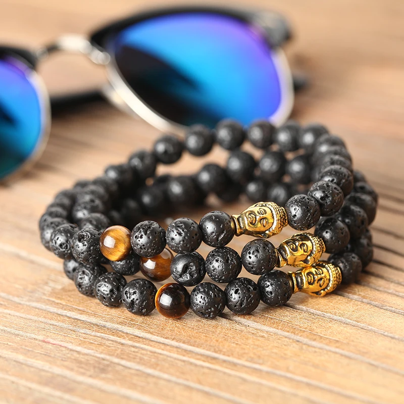 Mcllroy модный браслет с бусинами для мужчин мужской многослойный натуральный