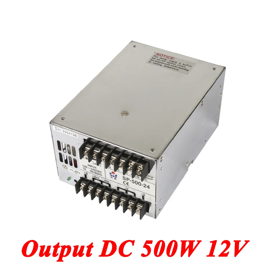 SP-500-12 PFC switching power supply 500W 12v 41.6A Single Output ac-dc converter for Led Strip AC110V/220V Transformer to DC |