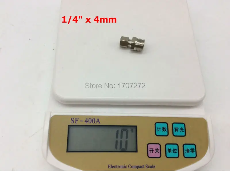 Бесплатная доставка медный фитинг 1/4 &quotx 4 мм Высокое качество двойной наконечник