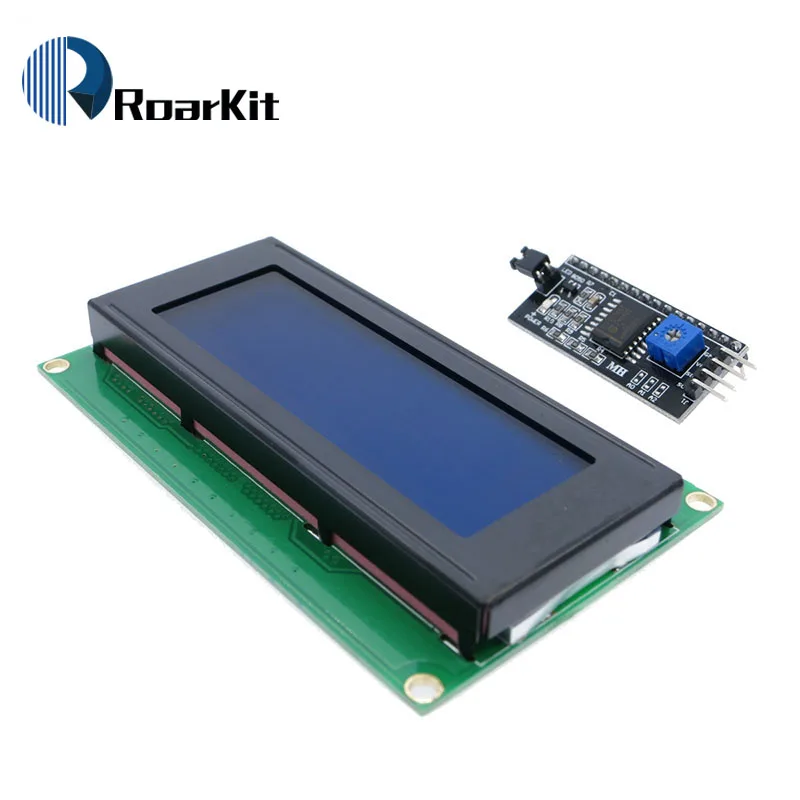 Модуль адаптера последовательного интерфейса 2004 дюйма 20x4 2004A синий экран HD44780 для