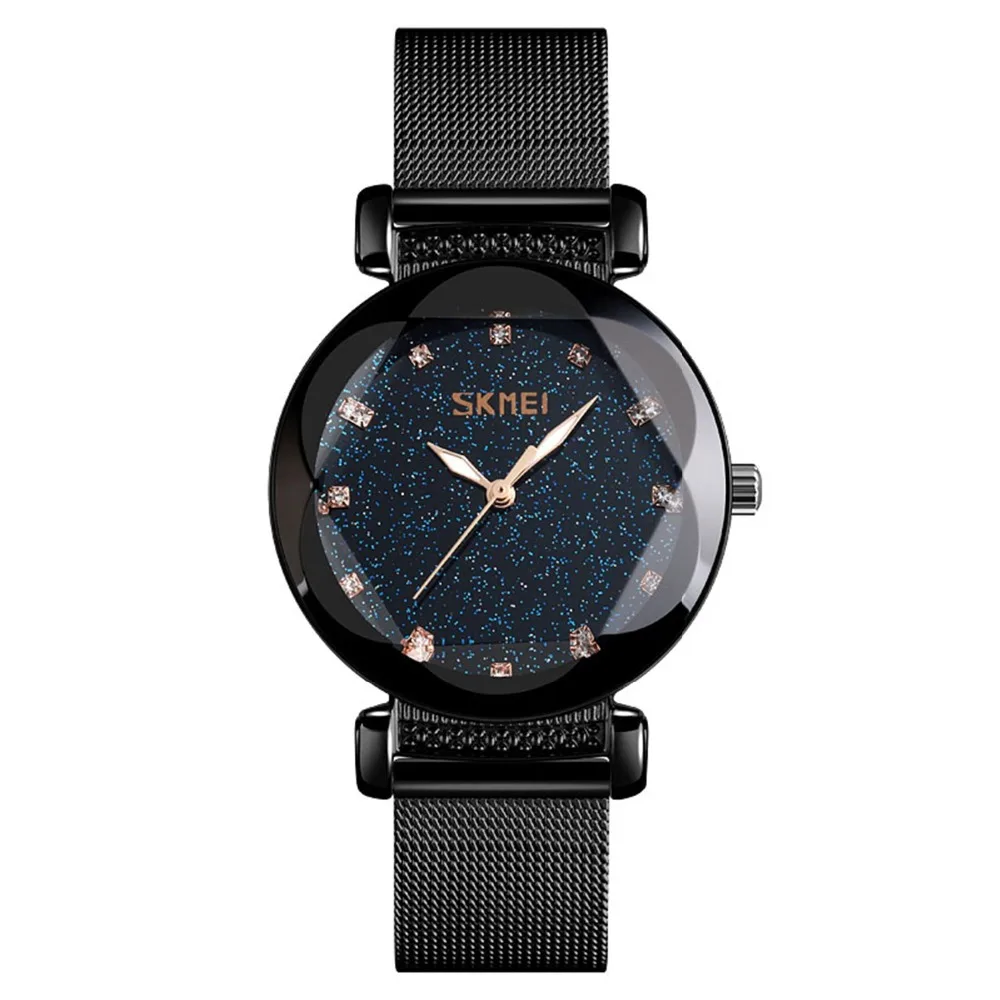 Новые модные повседневные женские часы кварцевые браслет из нержавеющей стали