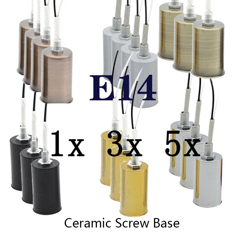 1/3/5 шт. адаптер E14 ламповый патрон Держатель для Светодиодный светильник