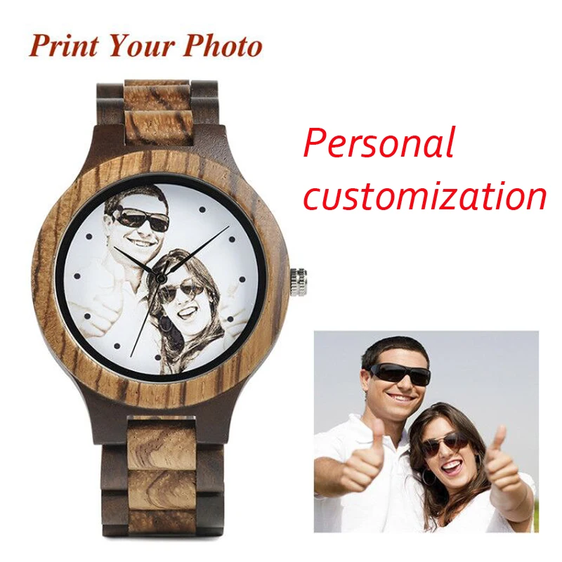 Бобо птица выгравировать рисунок Для мужчин часы Семья подарки Бамбука