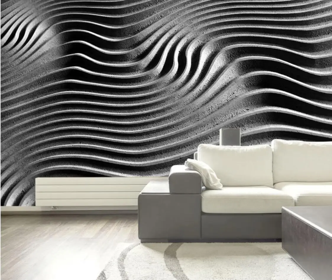 Современная металлическая абстрактная Геометрическая настенная бумага для