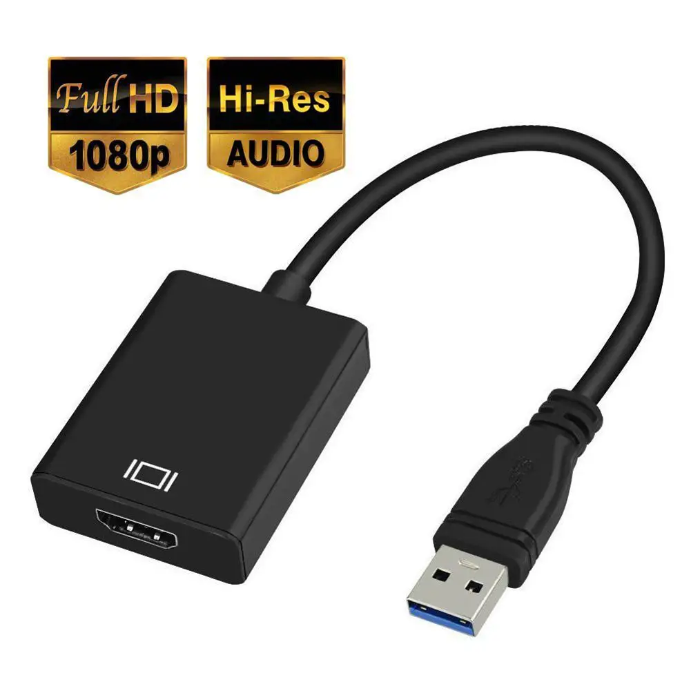 Новый ноутбук USB 3 0 в HDMI конвертер HD 1080P видео кабель адаптер с аудио выходом для