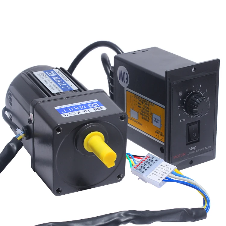 Редукторный двигатель переменного тока 25 Вт 220 В с регулируемой скоростью