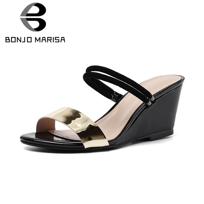 BONJOMARISA/Новая мода 2020 года Лидер продаж Сандалии для отдыха Женская обувь с