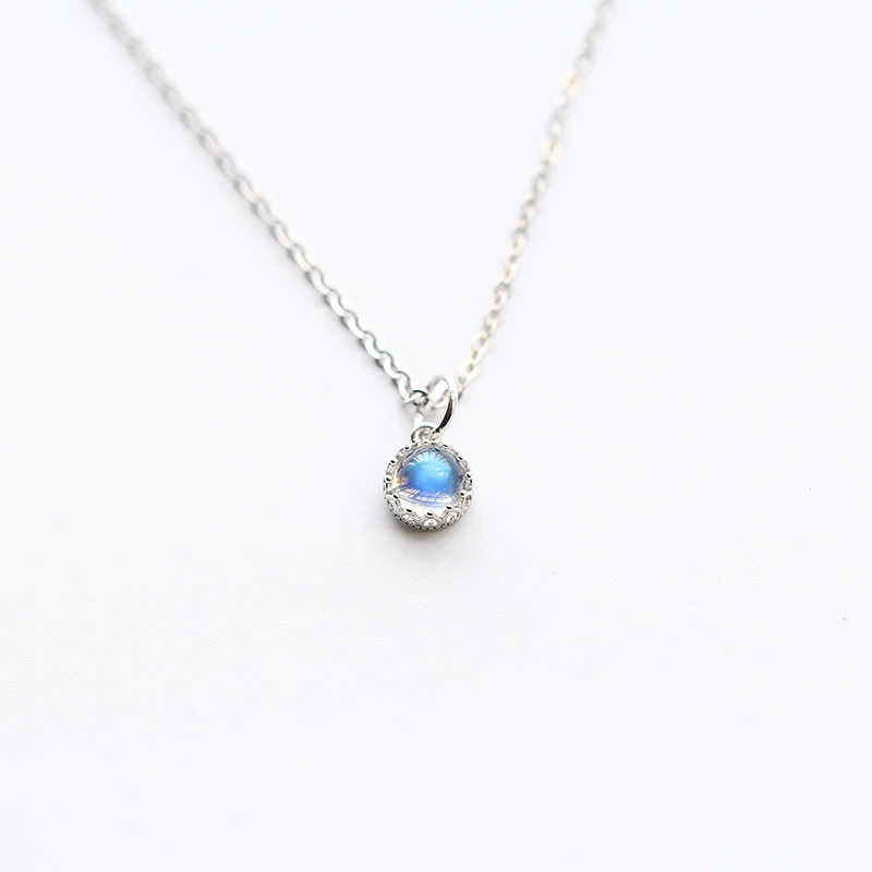 Подлинное серебро 925 пробы Подвески Ожерелья для женщин Принцесса Корона