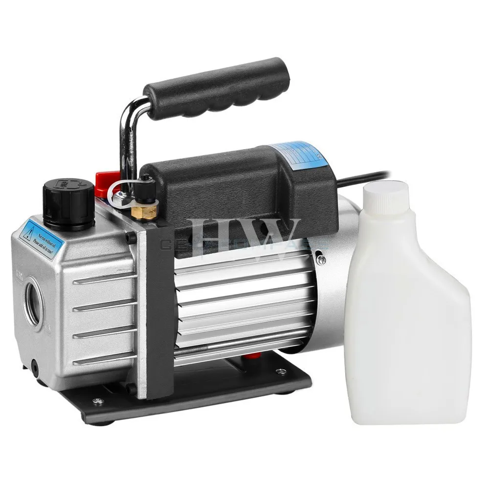 Один этап двойной Напряжение 110/220 В 60 Гц вакуумный насос 3CFM 1/4HP пластинчато-воздух