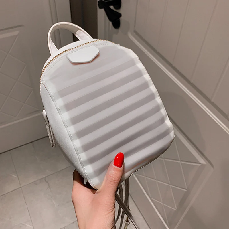 Women Mini Backpack Wear-resistant Solid Color PU Bag for Travel Shopping FC55 | Багаж и сумки