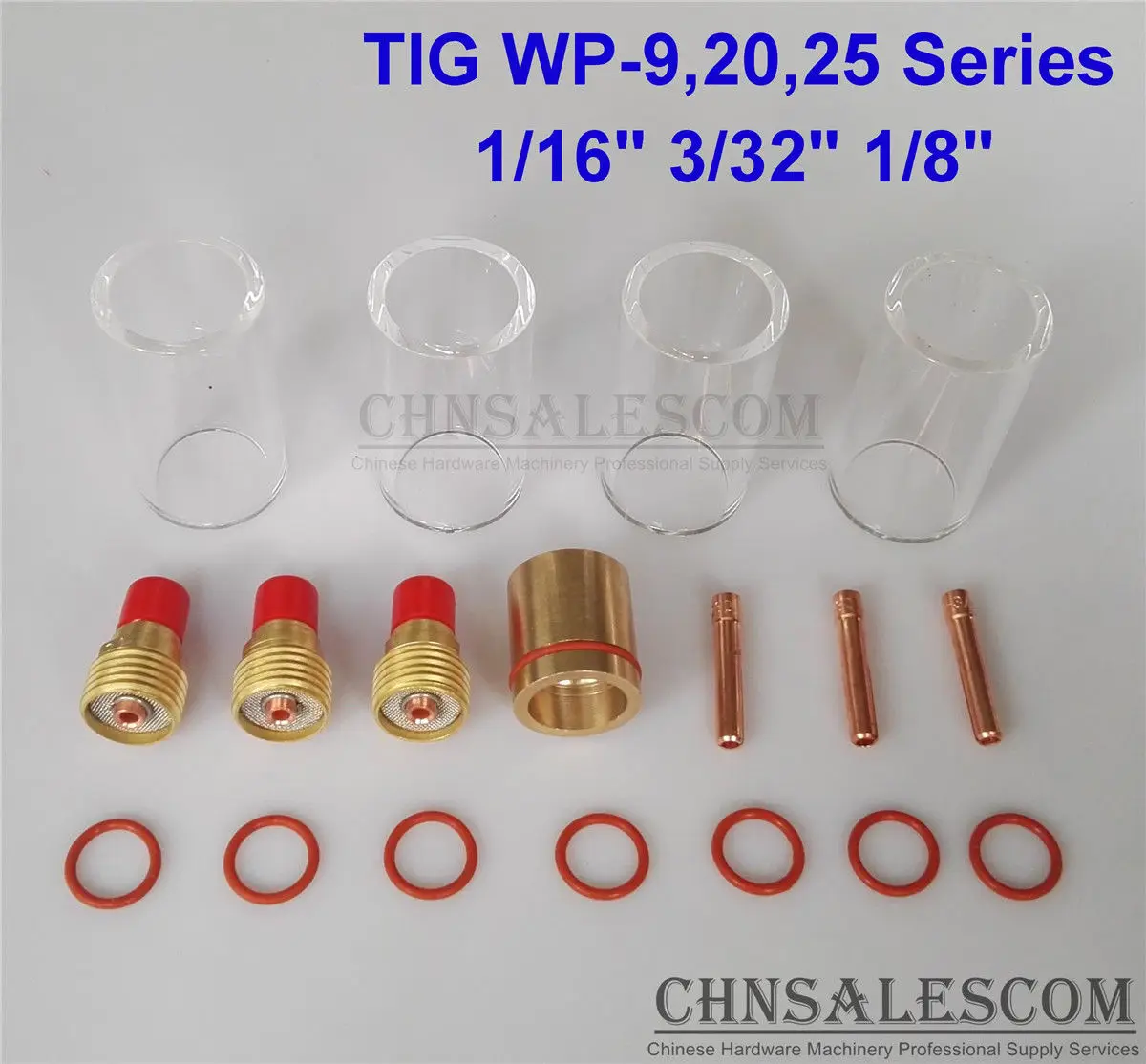 CHNsalescom 18 шт. газовые линзы для сварки TIG 12 #42 мм стеклянная чаша из пирекса WP-9/20/25 1/16