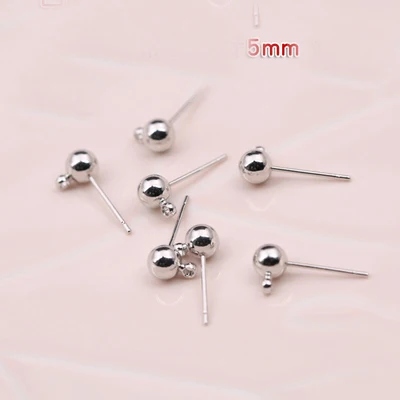 STENYA DIY фурнитура для сережек круглые шариковые подвесные шпильки застежки