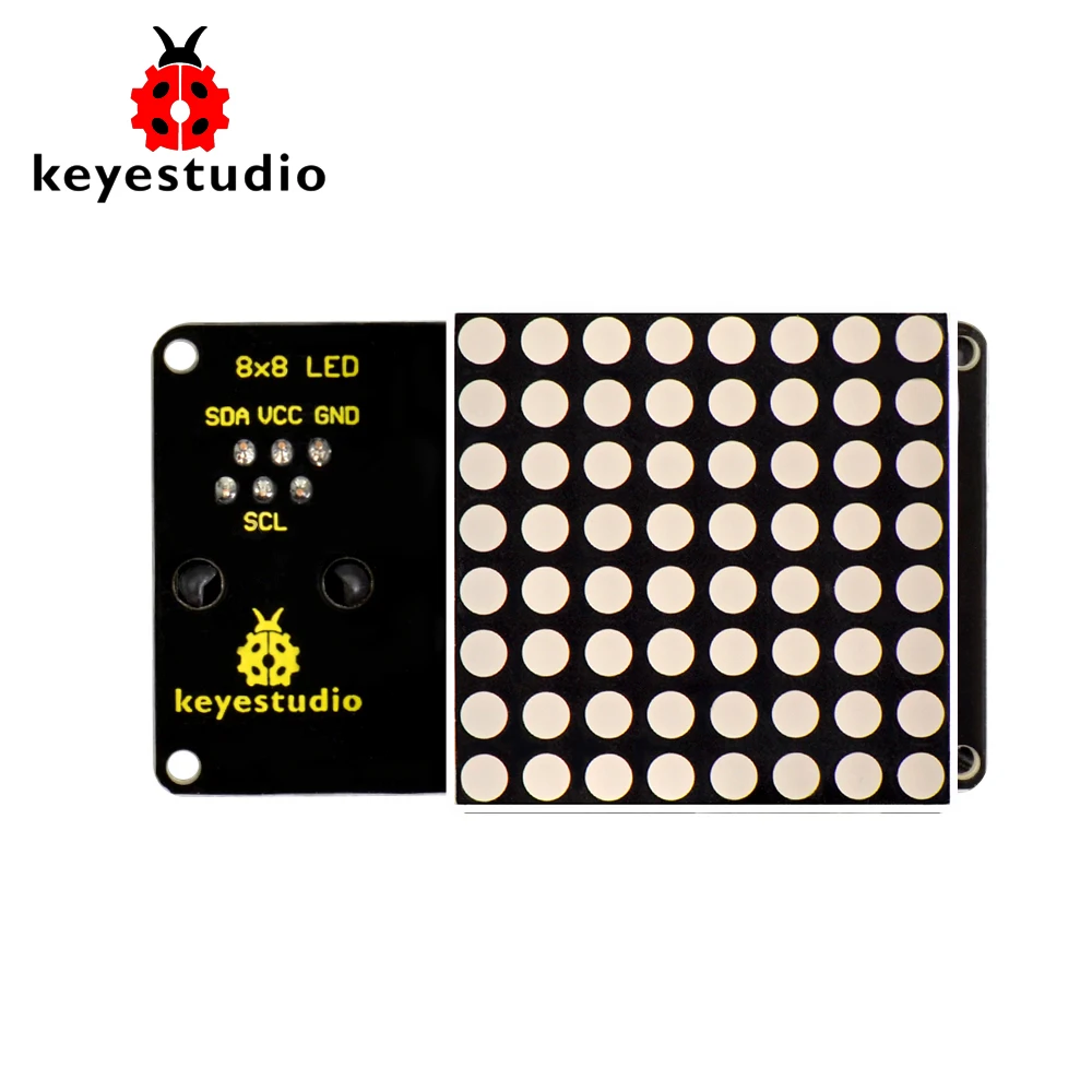 Keyestudio Easy Plug RJ11 8*8 LED Dot Matrix Module 180 degree Interface for Arduino STEM | Электронные компоненты и