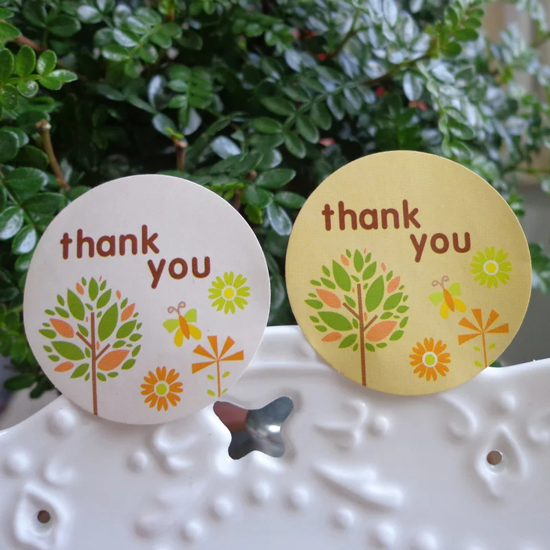 102 шт. милый дизайн дерева спасибо бумажная наклейка для скрапбукинга этикетки