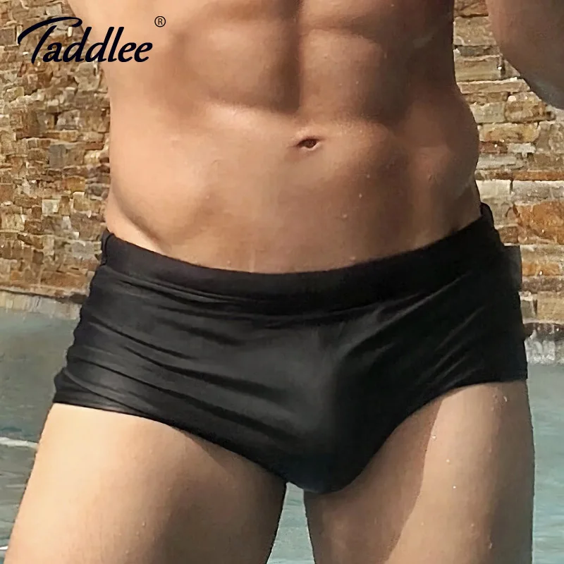 Taddlee бренд Для мужчин купальники бразилиана Swimsutis Человек Сексуальная плавание