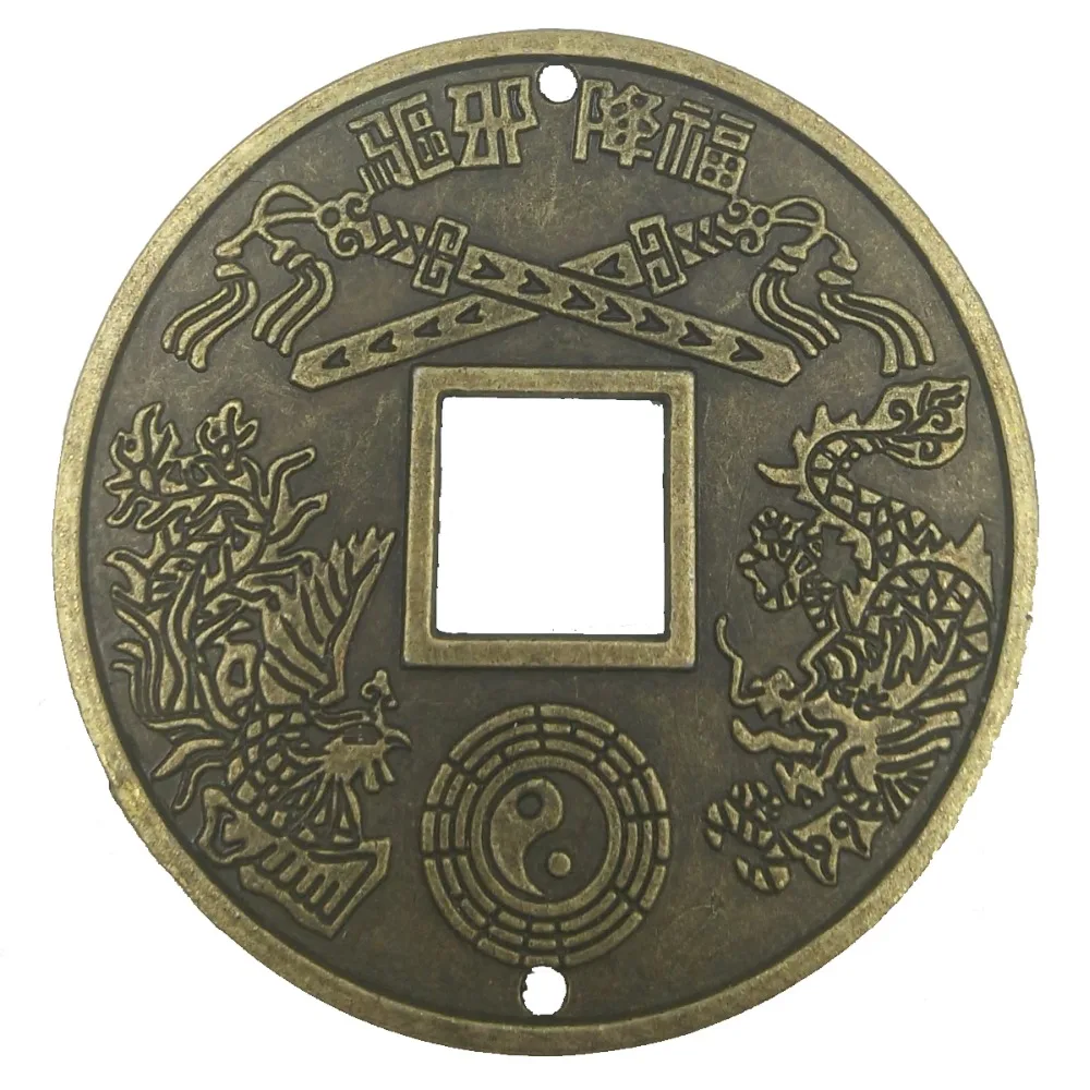 ANGRLY Металл Лучшая цена китайские монеты фэн шуй для богатства и успеха