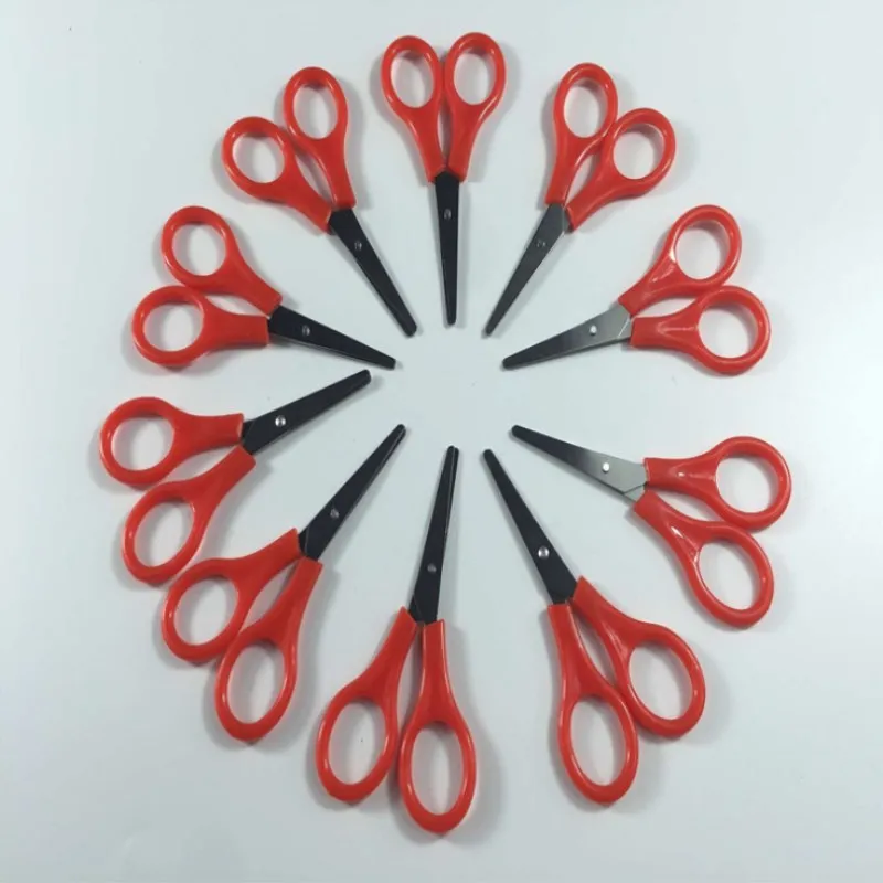 5 pcs 9 cm Stainless steel Medical Surgical Straight tip Scissors First Aid Kit Accessories for Shear gauze tape and dressing |