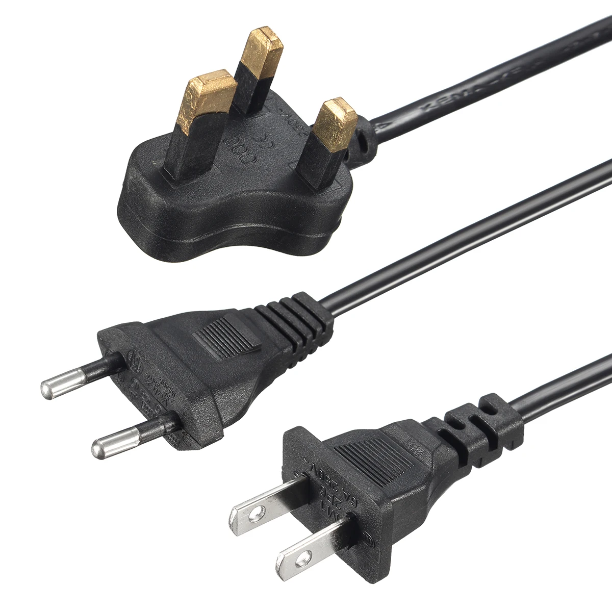 1 5 м черный ЕС США Великобритании в IEC 320 C7 женский угловой Мощность кабель Plug шнур