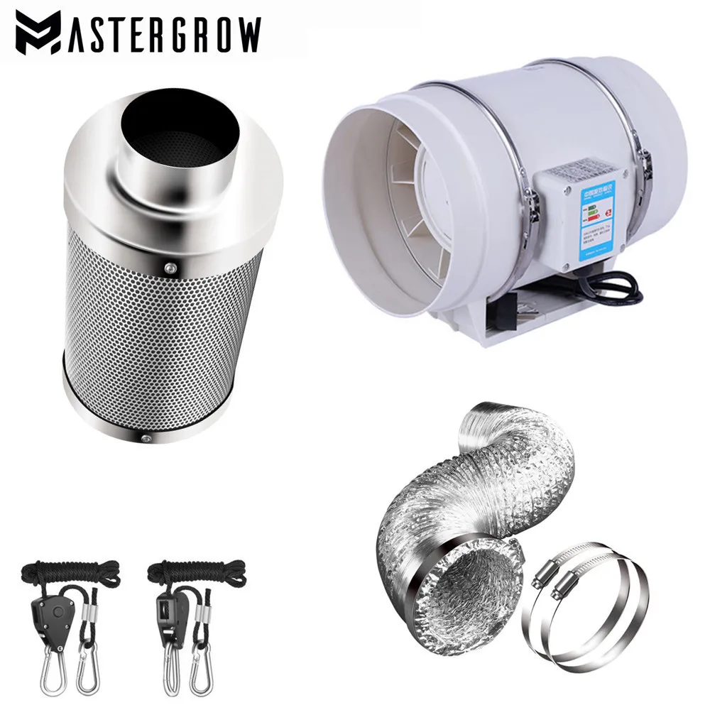 4/5/6/8/дюймовые центробежные вентиляторы 220 В и набор воздушных фильтров с